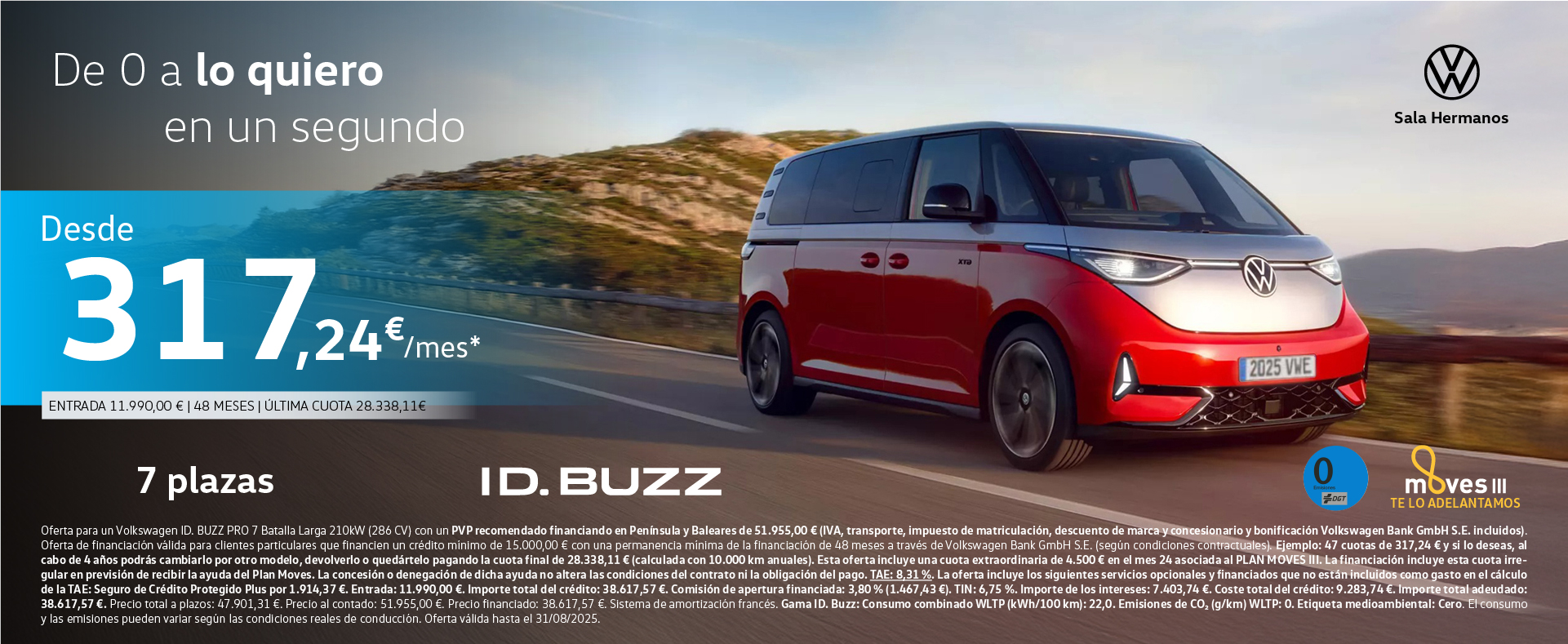 ¡Oferta especial! ID Buzz desde 317,24€/mes*